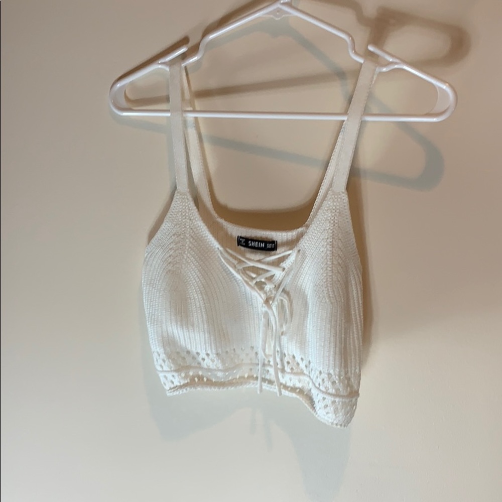 Shein White Croptop/Tank Top